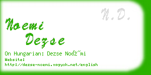 noemi dezse business card